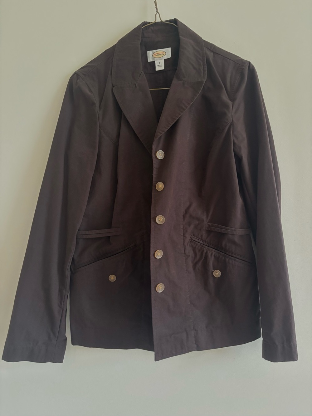 Talbots Brown Women's Button-Front Jacket Size Small